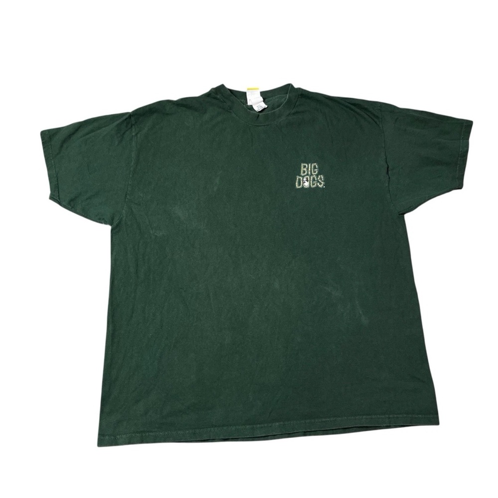 Vintage 1998 Big Dogs Tiki Lounge Green T Shirt